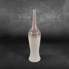 ROSINA Dekoratívna váza 16x66 cm krémová