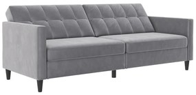 Svetlosivá zamatová pohovka 203 cm Hartford – Støraa