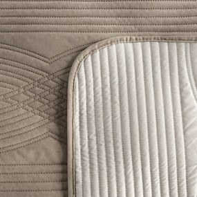 PREHOZ NA POSTEĽ VELVET2 170X210 CM BÉŽOVÝ