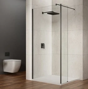 Gelco Gelco, VARIO GOLD MATT jednodielna sprchová zástena na inštaláciu k stene, 8mm matné sklo, 1300 mm, zlatá matná, GX1413-01