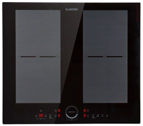 Klarstein Delicatessa 60, vstavaná indukčná varná doska, 7000 W, 4 zóny, sklokeramika, časovač