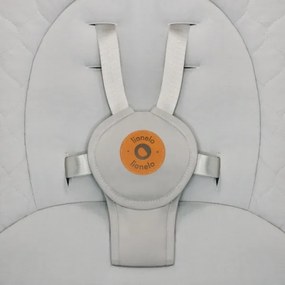 Lionelo - Detské hojdacie kresielko s melódiou MELL Beige Sand 4xAA + diaľkové ovládanie