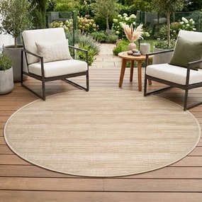 Dekorstudio Okrúhly terasový koberec OUTDOOR 789 hnedý Priemer koberca: 120cm