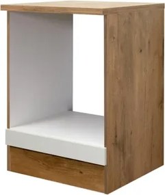 Kuchynská skrinka pre vstavanú rúru Avila, dub lancelot/krémová,60 cm%