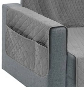 Poťah na sedačku PARIS sivý, 190 cm