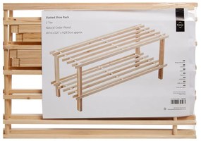 Stojan na topánky z jedľového dreva v prírodnej farbe – Premier Housewares