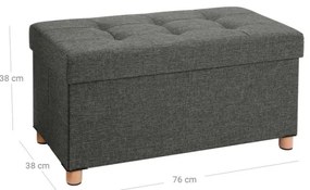 Lavica SULTAN tmavošedá