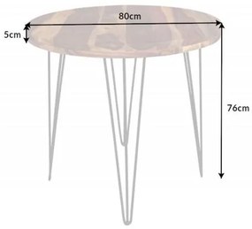 Jedálenský stôl MAKASSAR 80 cm Sheesham