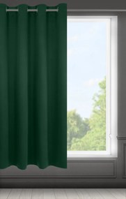 KRÁTKY ZATEMŇOVACÍ ZÁVES NA KRÚŽKOCH LOGAN 140X175 CM ZELENÁ