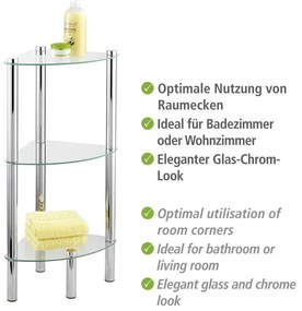 Rohová polička s 3 dielmi Wenko Corner