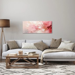 Obraz - Ružový abstrakt (120x50 cm)