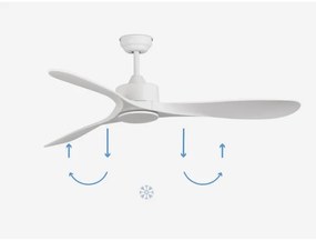 FARO 33750DC - Stropný ventilátor LUZON L biela + diaľkové ovládanie