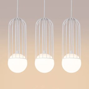 Sollux SL.1333 - Luster na lanku BRINA 3xG9/8W/230V biela