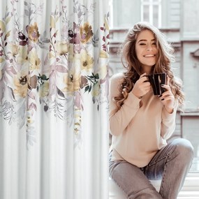 ZÁVES NA PÁSKE SENDI 140X270 CM VZOROVANÁ
