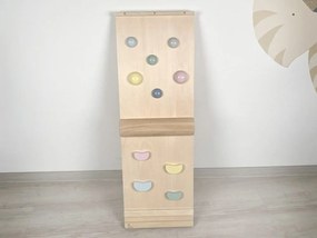 Montessori obojstranná doska - pastelové farby