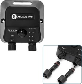 Aigostar - LED solárne stropné svietidlo 2×LED/35W/3,7V 6000 mAh IP65 + diaľkové ovládanie