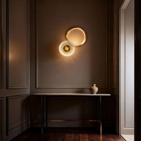 Toolight Toolight, LED nástenné svietidlo 12W, 3000K, 500lm, LHJ071-W, zlatá matná, OSW-50054