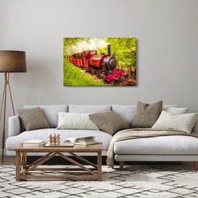 Obraz parného vlaku (90x60 cm)