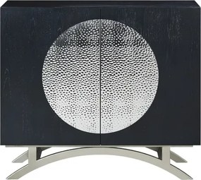 Komoda Stilig ST832 100 cm čierna/strieborná