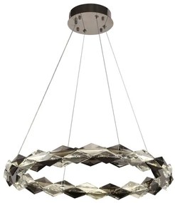 LED Stmievateľný luster na lanku LED/40W/230V 3000-6500K chróm + diaľkové ovládanie