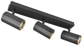 Bodové svietidlo NICEA 3xGU10/10W/230V čierna