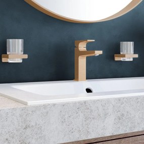 HANSGROHE Metropol páková umývadlová batéria s odtokovou súpravou Push-Open, plná páka, výška výtoku 117 mm, kartáčovaný bronz, 32507140