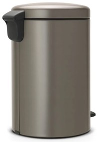 Sivý pedálový oceľový odpadkový kôš 20 l NewIcon – Brabantia