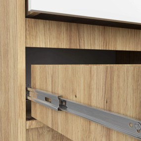 Komoda Kuba 60 cm - 2 zásuvky dub artisan/biela