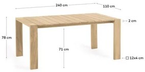 VICTOIRE záhradný jedálenský stôl 240 cm