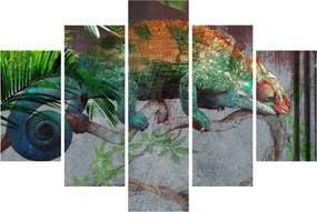 Obraz - Chameleon (150x105 cm)