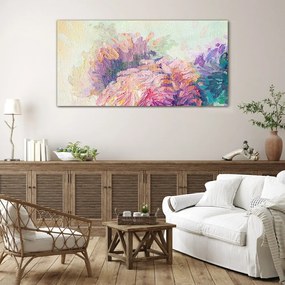 Skleneny obraz Maľba abstrakcie kvety