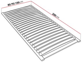 ComfortMatrace Pevný lamelový rošt ComfortPRAKTIK Rozměr: 90x200 cm