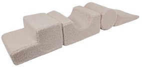 Sivé látkové penové ihrisko 45x170x30 cm Montessori – Meowbaby