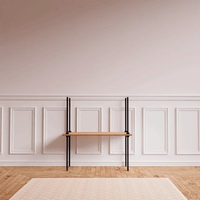 Regál s písacím stolom DECO, 185x235x35/52,5 cm