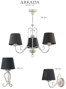 Jupiter 1158 - AK 3 - Závesné svietidlo ARKADA 3xE27/60W/230V