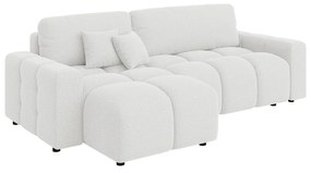 Biela rozkladacia rohová pohovka (variabilná) Luki – Ropez