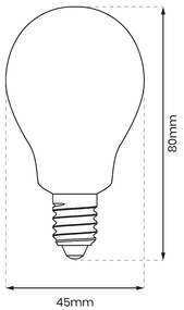 LED žiarovka E14 studená 6000k 5w 400 lm