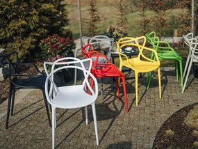 Korálová plastová stolička KATO