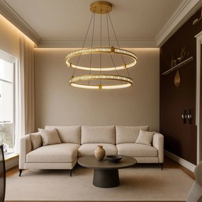 Toolight Toolight, LED stropné osvetlenie, 60W, 3000K, LHJ037-CP2, zlatá, OSW-50017