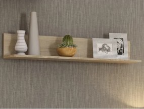 Nástenná polica Carlos, dub sonoma, 120 cm%