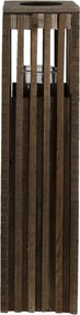 Drevený retro lampáš Pira - 14*14*54 cm