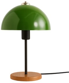 Stolní lampa Huras zelená/hnědá