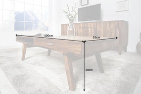 Konferenčný stolík Retro 100cm Sheesham
