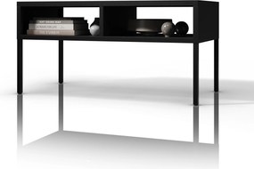 Čierny kovový obdĺžnikový konferenčný stolík, 900x450x450 mm: MATTEO