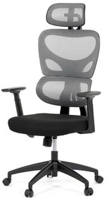 Autronic BONTEC Kancelárska stolička, hojdací mechanizmus, čierna, KA-K2080 BK Farba: Šedá