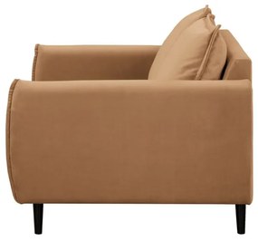 Hnedá zamatová pohovka 138 cm Juli – Ropez