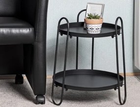 Odkladací stolík Albury, černý kov%