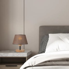 Brilagi - LED Stolná lampa ANTHONY 1xE14/40W/230V dub/hnedá