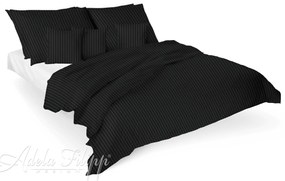 Damaškové obliečky VIENNA Black | 100% bavlna | 2x 70x90 + 2x 140x200