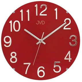 Dizajnové nástenné hodiny JVD HT98.4 červené